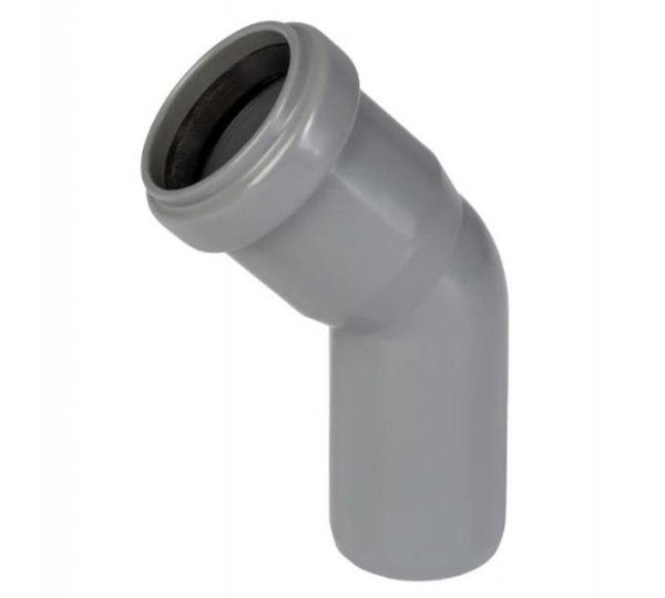 Отвод канализационный внутренний 32 мм/45° Политэк