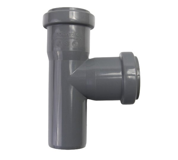 Тройник канализационный внутренний 40x40 мм/90° Политэк
